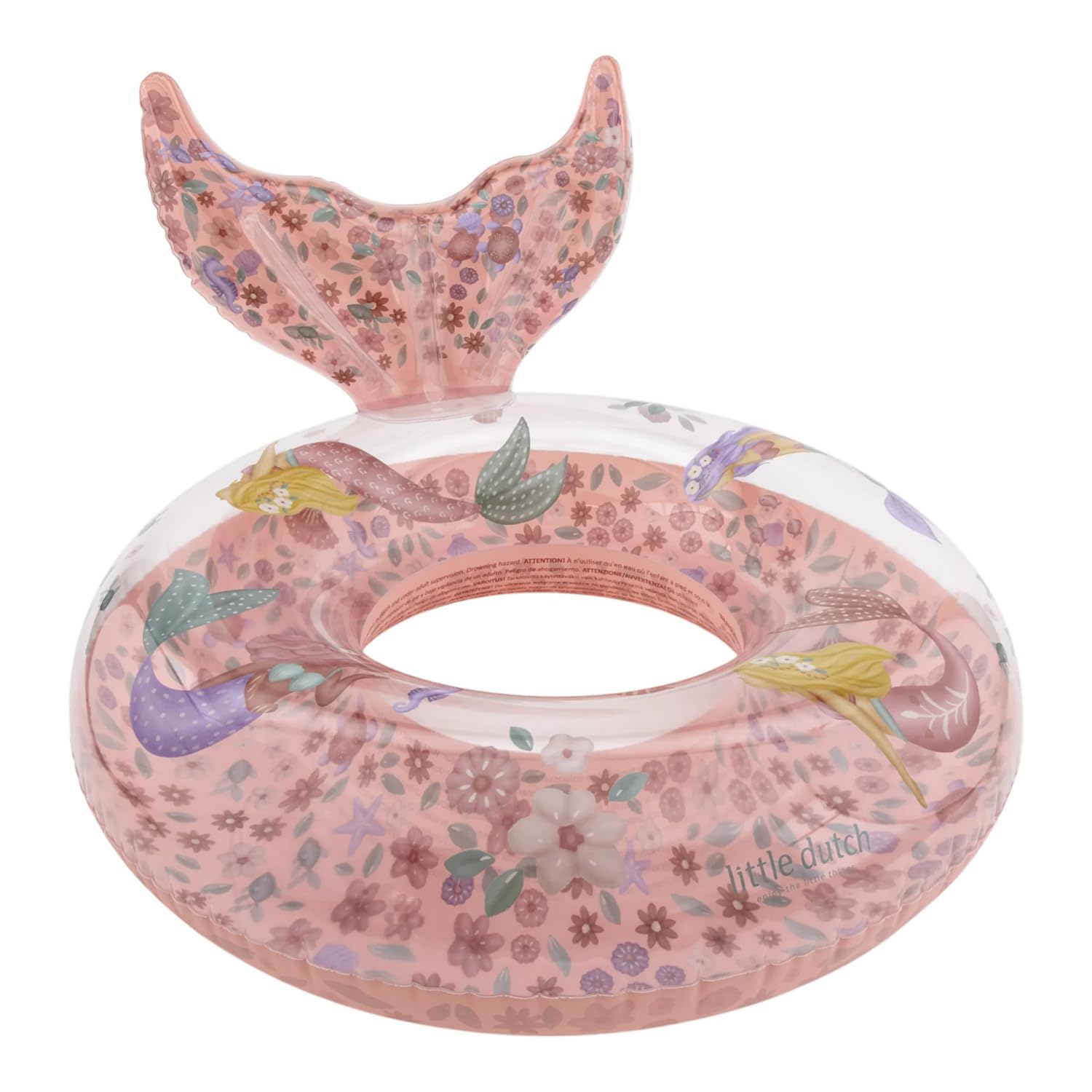 Schwimmring mit Flosse - Dreamy Mermaid rosa